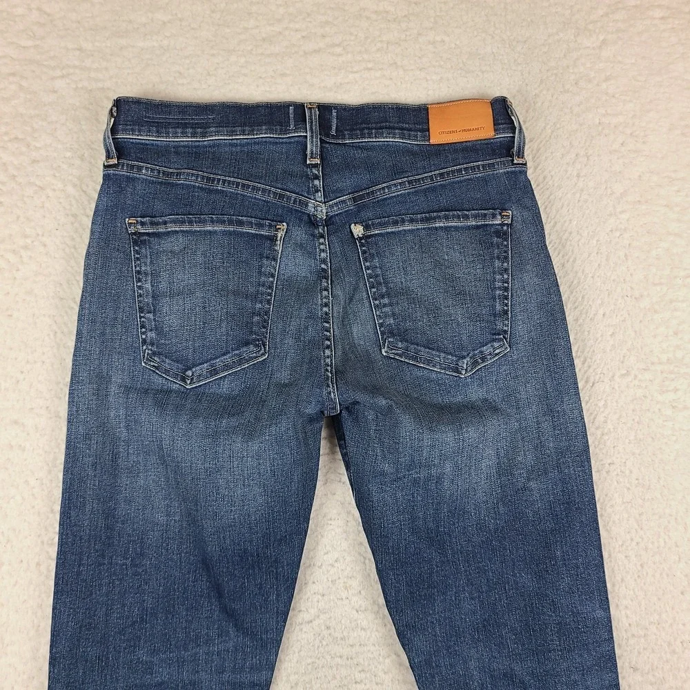 Citizens Of Humanity Jeans Women 25 Blue Emerson Button Fly Slim Boyfriend Denim